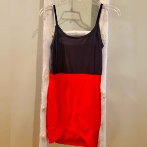 black and red sleeveless dress. Size Small. Short. No Brand